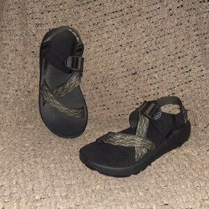 CHACO Z/1 Vibram Unaweep Outdoor Hiking Sandals-Gray/Black-Sz 8-Excellent